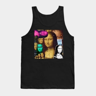 MONALISA MONA LISA GIOCONDA LEONARDO DAVINCI COLLAGE POP ART PUNK Tank Top